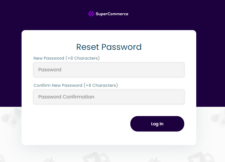 reset password screenshot